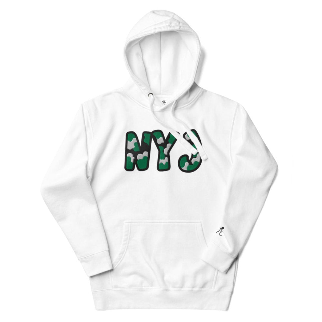 The City Collection NYJ Football Patched Unisex Hoodie