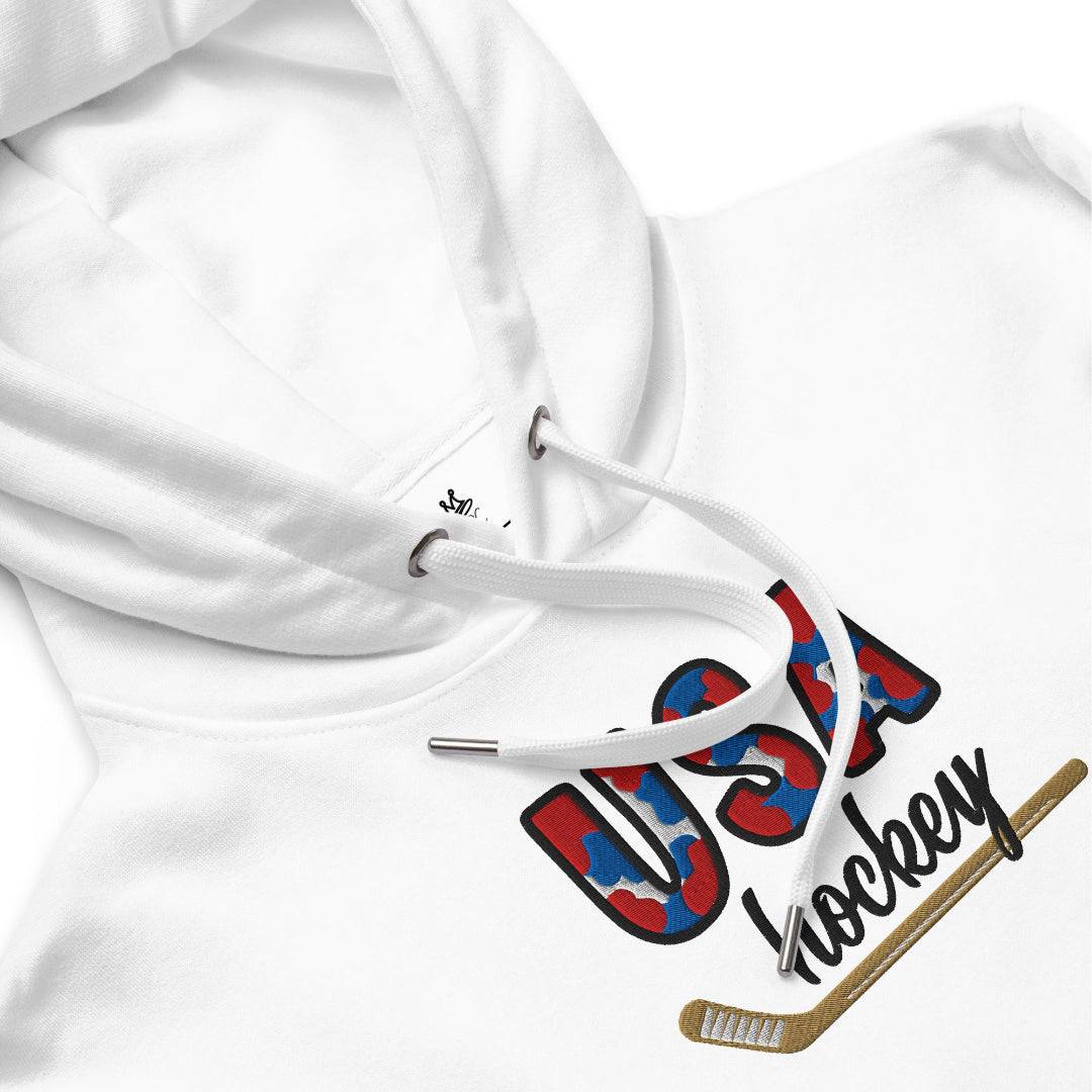 USA Hockey Patched Unisex Hoodie - Rebel P Customs