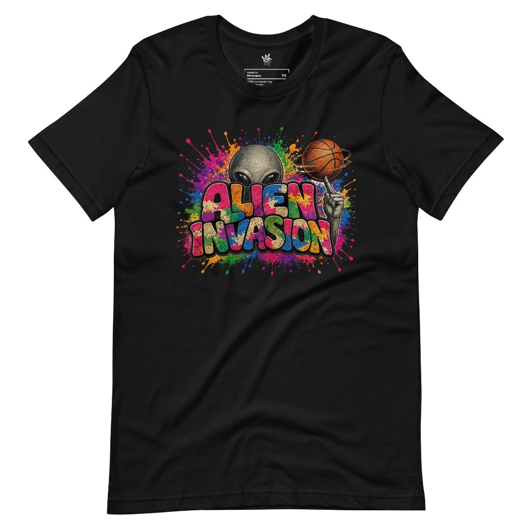 Wrinkled Vintage Hardwood Classics — Alien Invasion Unisex T-Shirt - Rebel P Customs
