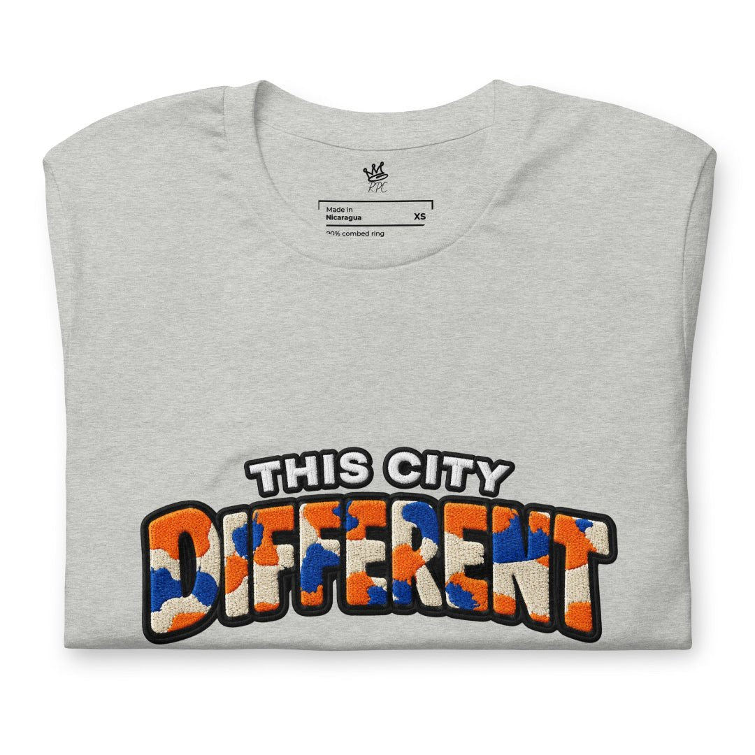 Folded  Vintage Hardwood Classics “This City Different” graphic unisex basketball t-shirt - Rebel P Customs