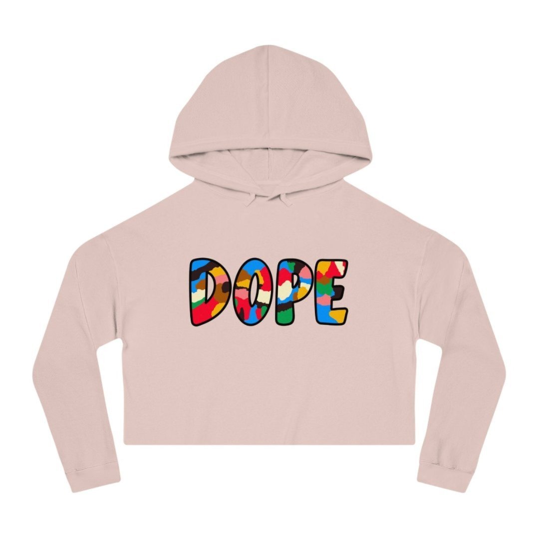 Women’s Cropped Dope Hooded Sweatshirt - Rebel P Customs