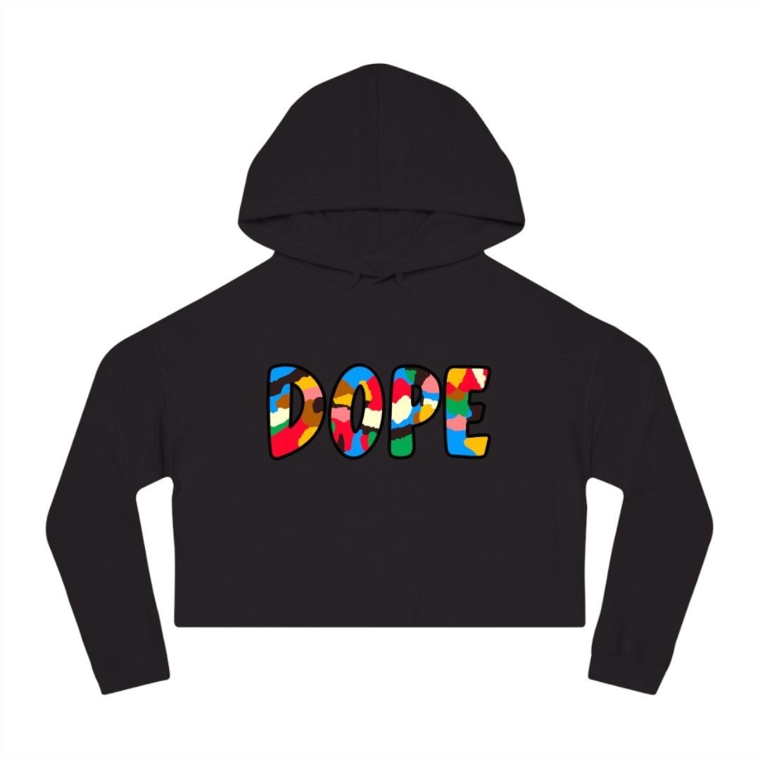 Women’s Cropped Dope Hooded Sweatshirt - Rebel P Customs