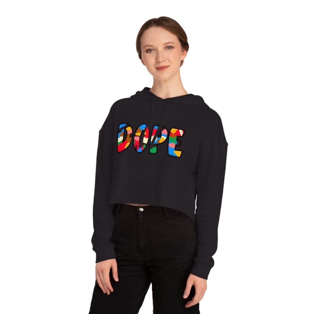 Women’s Cropped Dope Hooded Sweatshirt - Rebel P Customs
