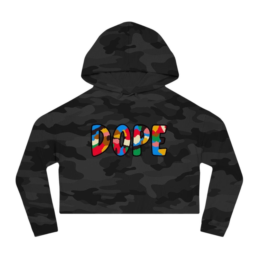 Women’s Cropped Dope Hooded Sweatshirt - Rebel P Customs