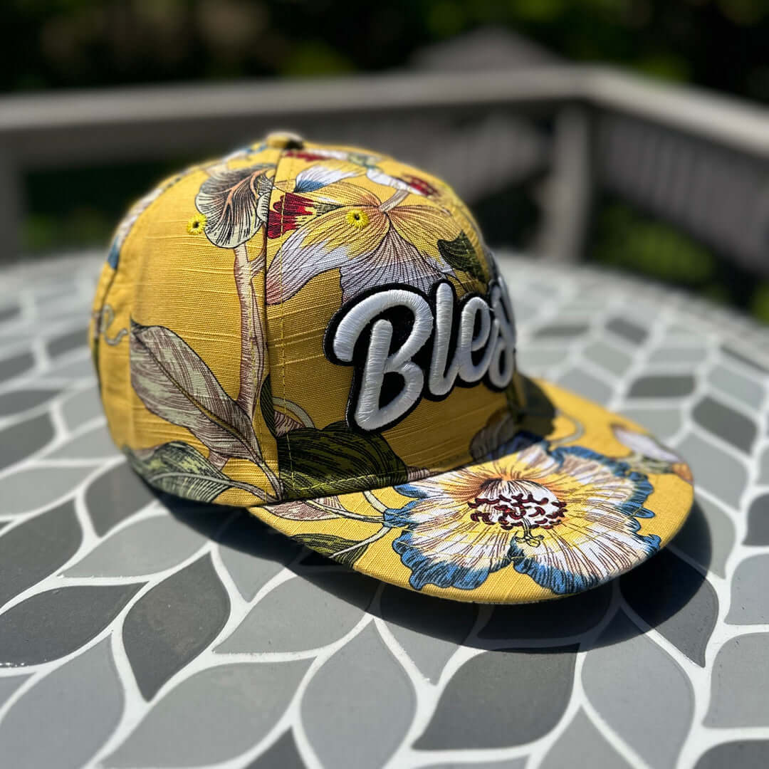 Glow in The Dark Blessed High Crown Snapback Hat