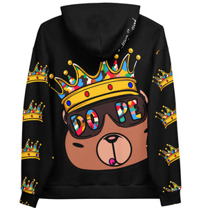 Dope Crown Bear AOP Unisex Pullover Hoodie - Rebel P Customs
