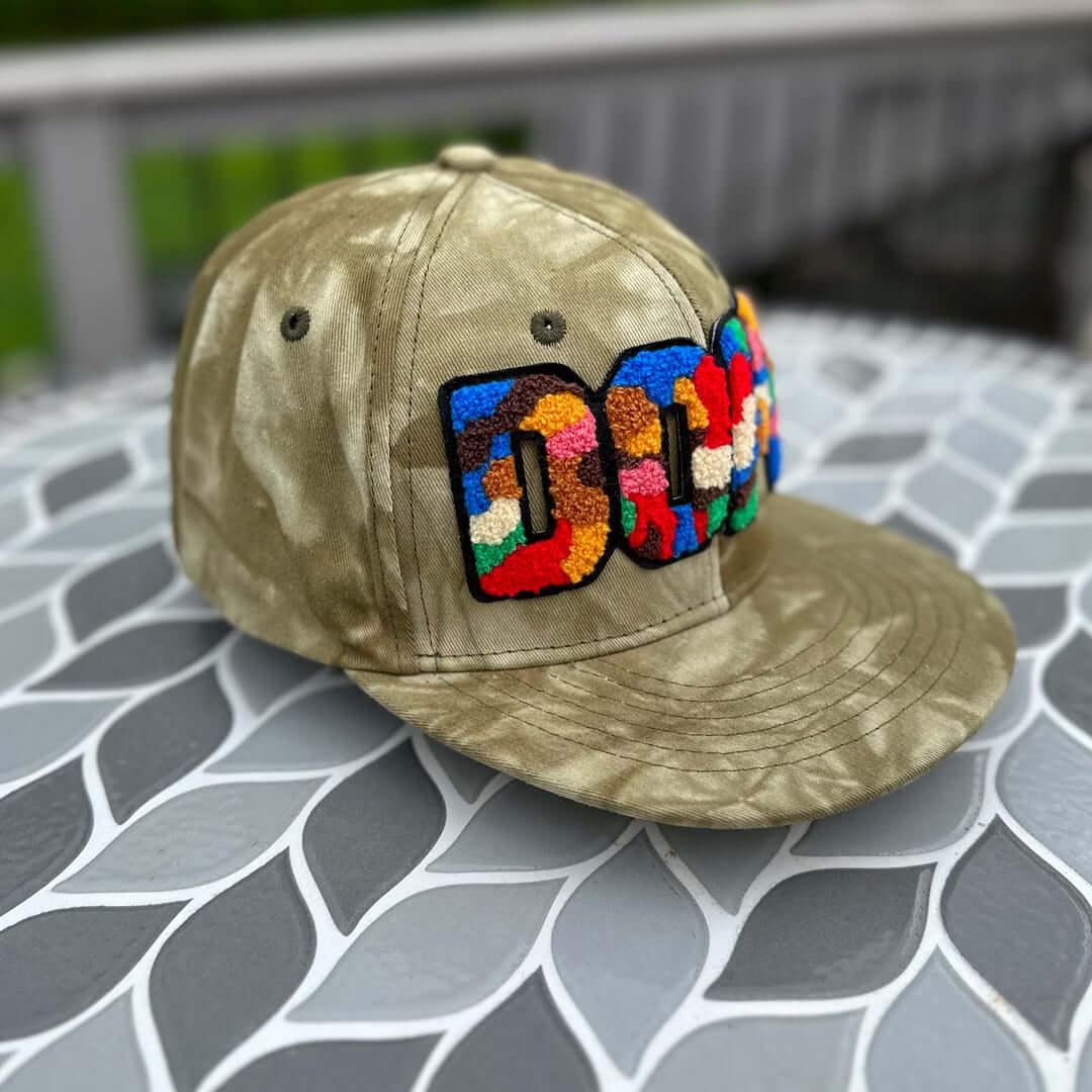 Chenille Dope High Crown Snapback Patched Hat - Rebel P Customs