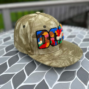 Chenille Dope High Crown Snapback Patched Hat - Rebel P Customs