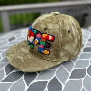 Chenille Dope High Crown Snapback Patched Hat - Rebel P Customs