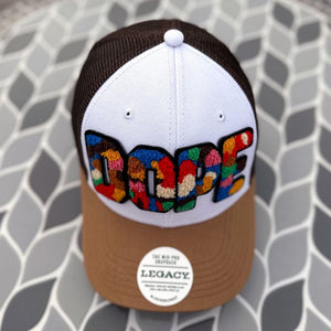 Chenille Dope Patched Mid-Pro Snapback Trucker Cap - Rebel P Customs