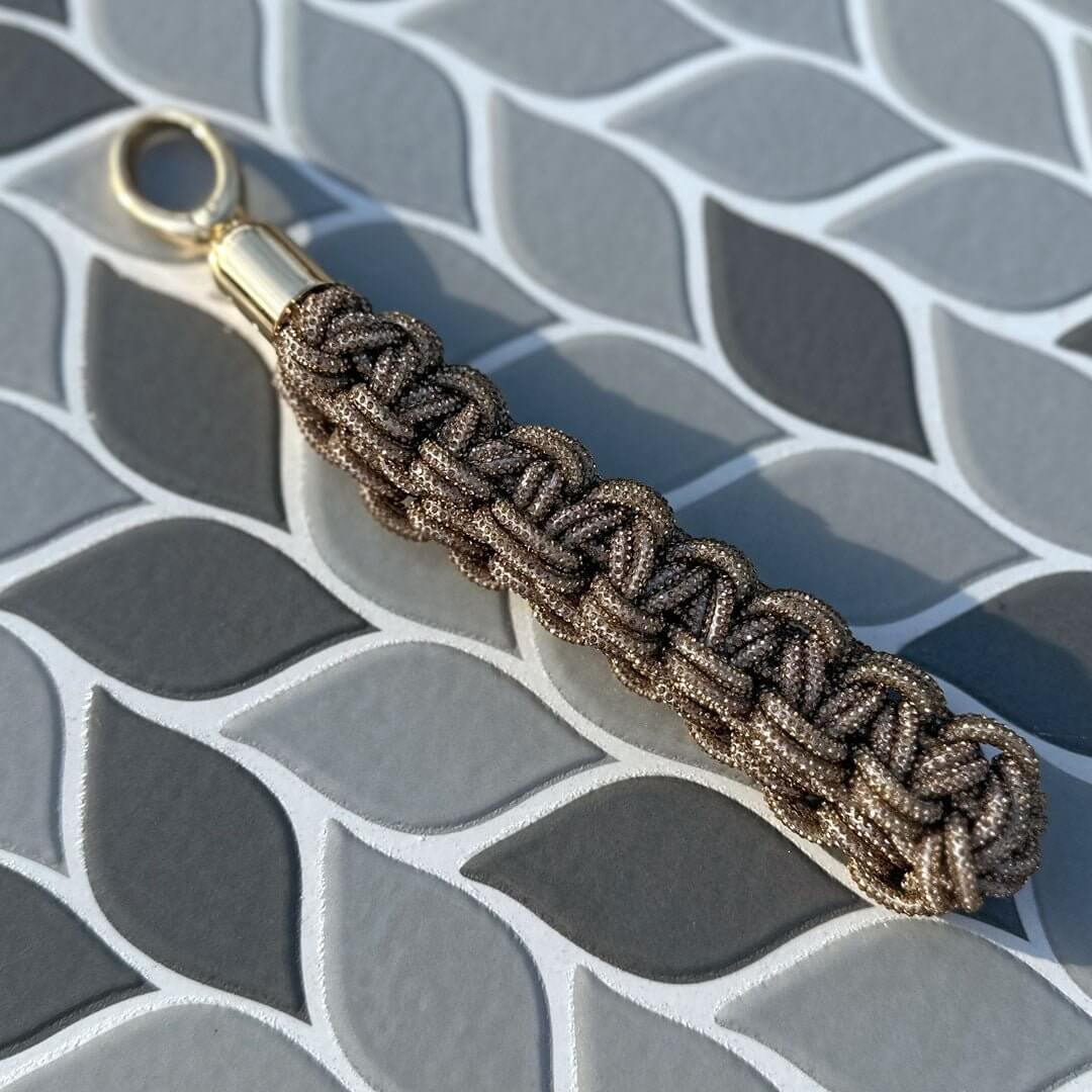 Custom Crystal Applique Rhinestone Wristlet/Keychain Strap