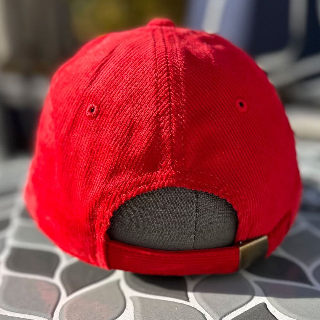 Dope Chenille Patched Low Profile Structured Corduroy Hat - Rebel P Customs
