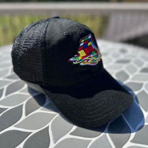 Melting Rubik's Patched Hat - Rebel P Customs