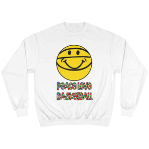 Peace Love Basketball Unisex Crew Sweatshirt - Rebel P Customs