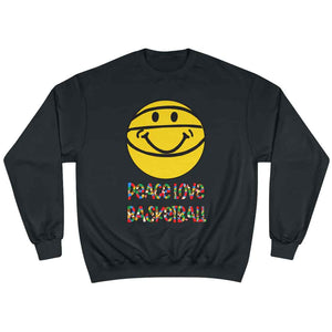 Peace Love Basketball Unisex Crew Sweatshirt - Rebel P Customs