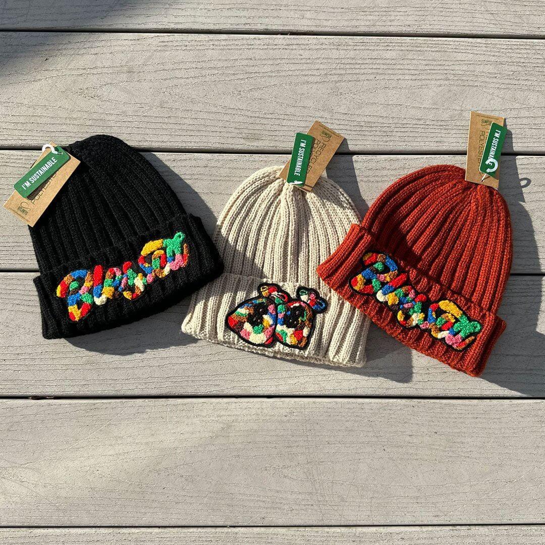 Sustainable Cable Knit Chenille Blessed Beanie - Rebel P Customs