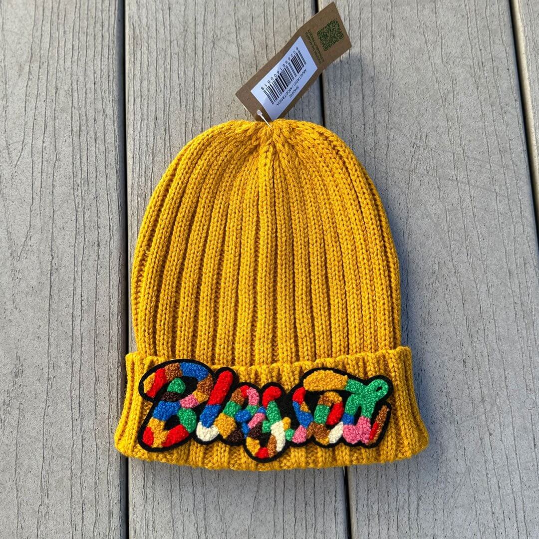 Sustainable Cable Knit Chenille Blessed Beanie