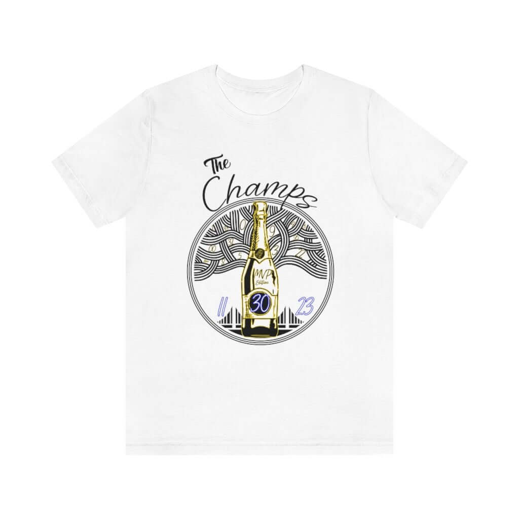 The Champs Unisex White T Shirt - Rebel P Customs
