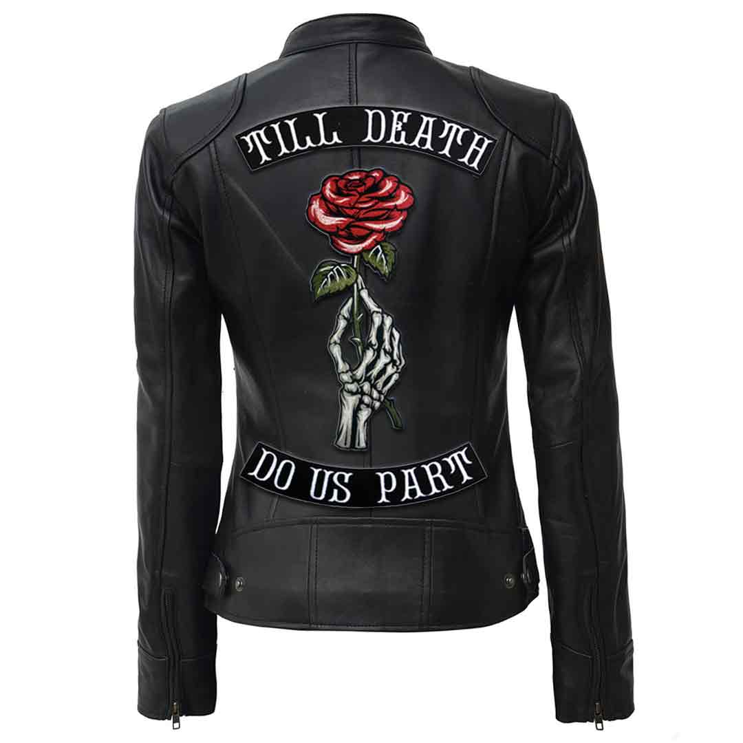 Till Death Leather Jacket - Rebel P Customs