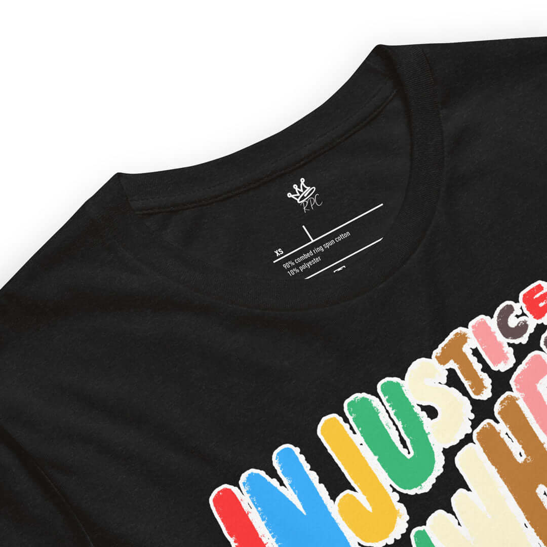 Unisex "The Message" T-Shirt Black - Rebel P Customs