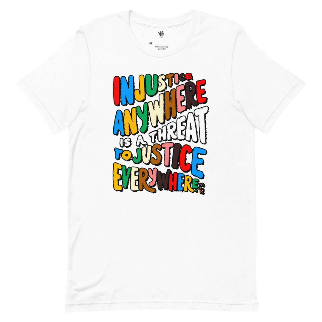Unisex "The Message" T-Shirt White - Rebel P Customs
