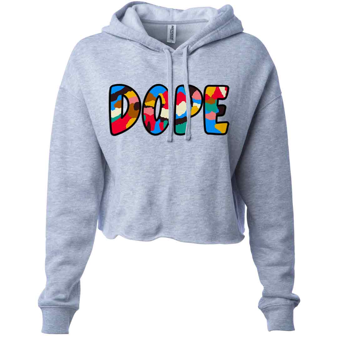 Women’s Dope Cropped Hooded Sweatshirt - Rebel P Customs